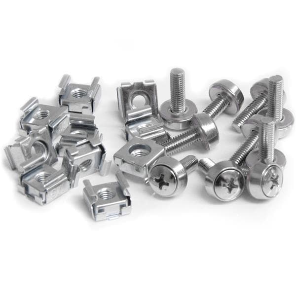 StarTech.com M5 monteringsskruvar och burmuttrar för serverskåp / rack - 50/pk - Skruvar för rack (pack om 50) - för P/N: 2POSTRACK42, 4POSTRACK12U, 4