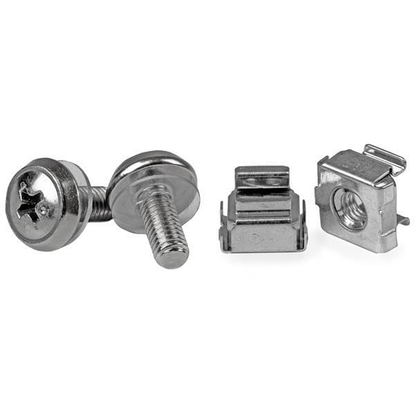 StarTech.com M5 monteringsskruvar och burmuttrar för serverskåp / rack - 50/pk - Skruvar för rack (pack om 50) - för P/N: 2POSTRACK42, 4POSTRACK12U, 4