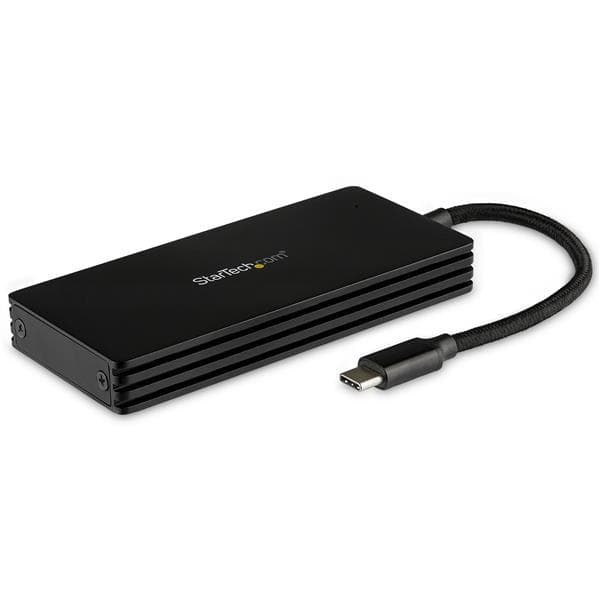 StarTech.com SM21BMU31CI3 M.2 SSD-kabinet til M.2 SATA-drev (USB 3.1 G - USB-C - Bærbart eksternt M.2-kabinet) - Lagerskab - M.2 - M.2-kort - 6 Gb/s - Sort