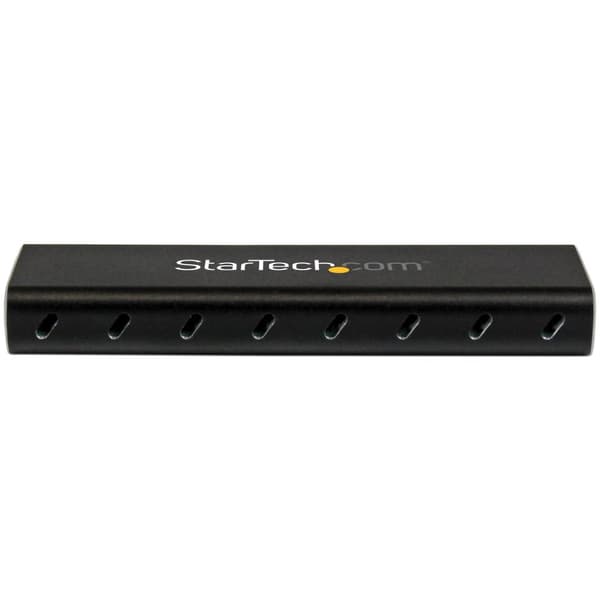 StarTech.com USB3.0 til M.2 SATA eksternt SSD-kabinet med UASP - Lagerskab - M.2 (M.2) - SATA 6Gb/s - 600MBps - USB3.0 - Sort (SM2NGFFMBU33)