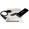 Miniatyrbillede 6 af 6: StarTech.com USB3.0 til M.2 SATA eksternt SSD-kabinet med UASP - Lagerskab - M.2 (M.2) - SATA 6Gb/s - 600MBps - USB3.0 - Sort (SM2NGFFMBU33)