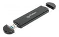 Pikkukuva 2 / 7: Manhattan USB-SDD-kaappi M.2 NVMe ja SATA 130639 USB 3.2 Gen 2 Type C -liitin ja tyypin A uros SSD-levyille 2230/2242/2260/2280 M-avaimella tai avaime
