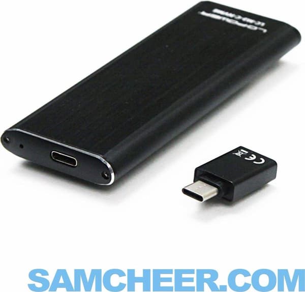 LC-Power LC-M2-C-NVME tallennusasemakotelo M.2 SDD-kotelo musta