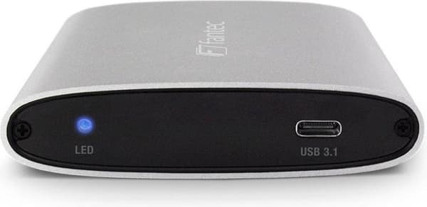 Fantec ALU-25U31 2,5'' HDD/SSD kabinet sølv