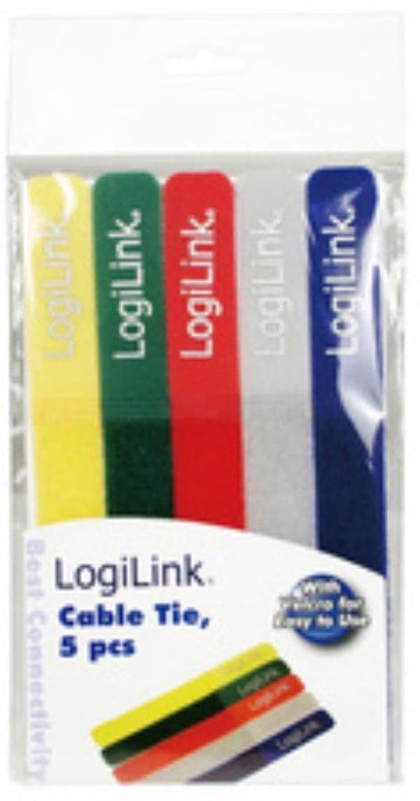 LogiLink KAB0008 kabelbinder Blå, Grøn, Grå, Rød, Gul