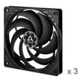 Miniatyrbillede 2 af 6: ARCTIC P12 Slank PWM PST 120 mm PWM blæser optimeret til statisk tryk med integreret Y-kabel (ACFAN00275A)