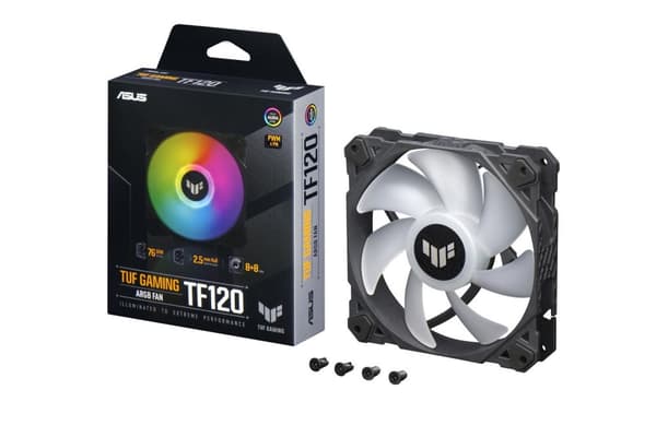 ASUS TUF Gaming TF120 ARGB Fläkt datorfodral luftkylning 12 cm svart (90DA0030-B09000)