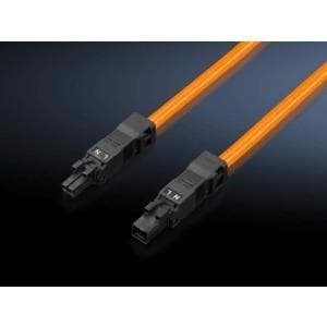 Rittal SZ Led system lys forbindelseskabel - strømkabel (W) (M) - 100-240 V - 1,0m - orange (pakke med 5) (2500450)