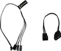Miniatyrbild 1 av 4: Alphacool Digital RGB LED Y-kabel 3-faldig med JST-kontakt, svart - 30cm (18601)