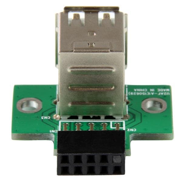 StarTech.com 2-ports USB bundkort header-adapter - USB-adapter - USB (F) til 10-bens USB-header (F)