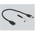 Miniatyrbild 6 av 6: DELOCK Externt hölje M.2 Key B 42 mm SSD USB 3.0 Typ Micro-B hona med låsfunktion