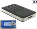 Miniatyrbild 1 av 6: DELOCK Externt hölje M.2 Key B 42 mm SSD USB 3.0 Typ Micro-B hona med låsfunktion