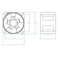 Pikkukuva 6 / 7: ARCTIC S4028-6K - 40 mm palvelintuuletin - tuuletin - 4 cm - 250 rpm - 6000 rpm - 7,1 cfm - 12,06 mü/h (ACFAN00185A)