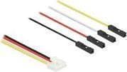Delock IOT - strøm-/datakabel - 4-polet Grove-stik (M) til jumperledninger (W) - 5 A - 40 cm - startkabel - sort, hvid, gul, rød