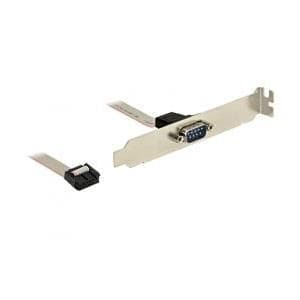DeLOCK - Seriell kontrollpanel - 9-stifts IDC (F) - till - DB-9 (M) - 25 cm (89353)