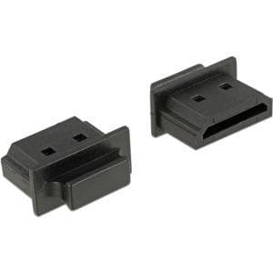 DeLOCK HDMI A hona - Dammskydd med grepp - Svart (pack om 10)