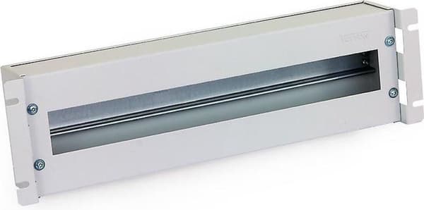 TRITON 19" jistièová lišta 3U s krytem, DIN, šedá