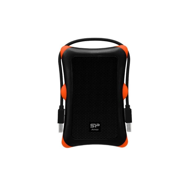 Silicon Power Armor A30 HDD/SSD kabinet Sort, Orange Sort, Orange
