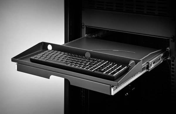 Renkforce RF-3429156 19 tum Server rack skåp låda 2 U Infällbar Lämplig för skåp djup: från 500 mm Svart