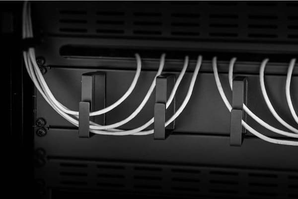 Renkforce RF-3440222 19 tommer Server rack kabinet kabelhåndtering 2 U Sort