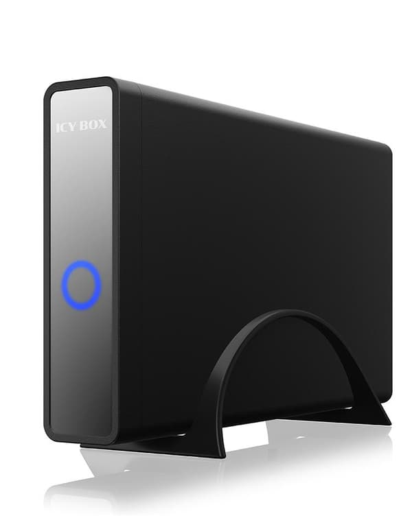 ICY BOX 60087 3,5 harddisk kabinet, 2,5 harddisk kabinet 3,5 tommer, 2,5 tommer USB-C, USB 3.2 Gen 2 (USB 3.1) Sort