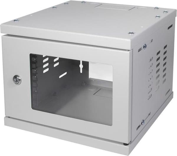 LogiLink W06Z33G Väggställ 4U 20kg Gråställ