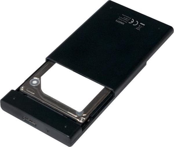 LogiLink 2,5" SATA Festplatten-Gehäuse, USB 3.0, schwarz
