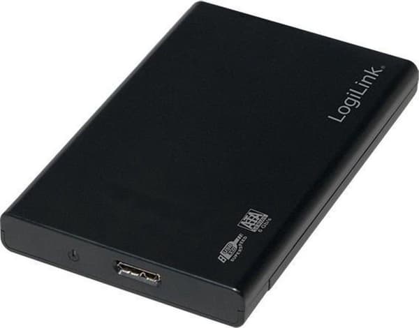 LogiLink 2,5" SATA Festplatten-Gehäuse, USB 3.0, schwarz