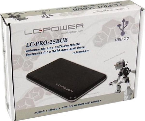 LC-Power LC-PRO-25BUB lagerdrev kabinet 2,5'' HDD kabinet Sort