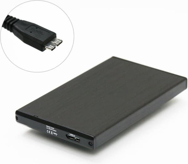 LC-Power LC-25U3-Hydra 2,5" HDD-kotelo Musta