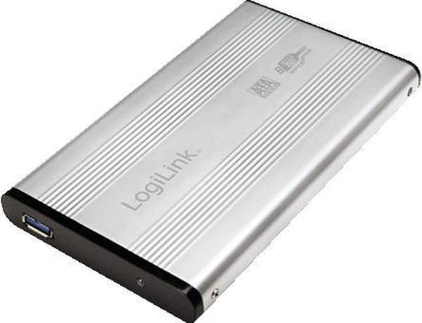 LogiLink UA0106A hus til lagerdrev 2,5'' Sølv Strømforsyning via USB Sølv