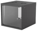 Miniatyrbillede 1 af 3: Intellinet 19 Vægvertiler Basic Line 9HE schwarz 19 tommer vægskab (BxHxD) 540 x 487 x 560 mm 9 HE Sort (RAL 9005)