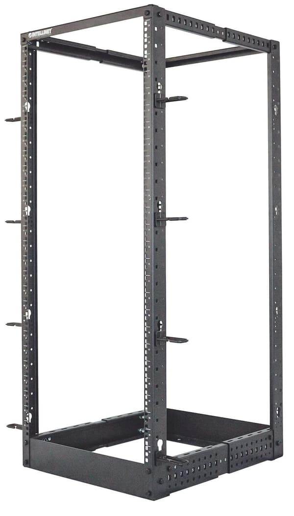 Intellinet 714242 rack 26U Fritstående rack Sort