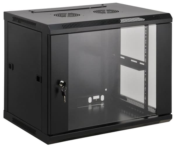 Intellinet 712088 rack 12U Fritstående rack Sort
