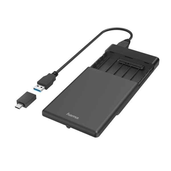 Hama USB-hårddiskhölje för 2,5" SSD och HDD-hårddiskar
