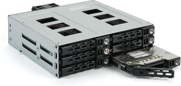 Fantec MR-SA1262-12G 13,3 cm (5,25'') Bærepanel Sort