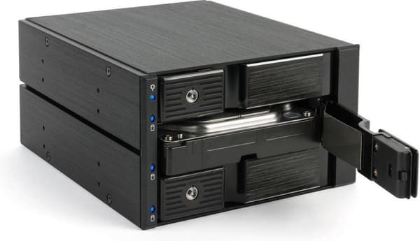 Fantec BP-SA2131 2x 5,25'' Bærepanel Sort