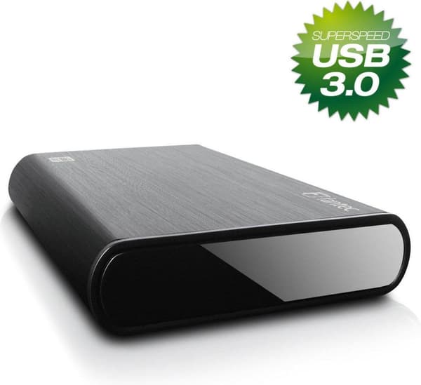 Fantec DB-ALU3 - Harddisk kabinet - 3,5 tommer - Sort