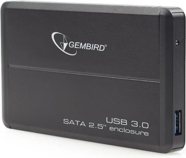 Gembird EE2-U3S-2 - Kiintolevykotelo, 2,5 tuuman SATA, USB 3.0