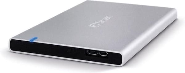 Fantec ALU7MMU3 2,5'' HDD/SSD kabinet Sølv Sølv
