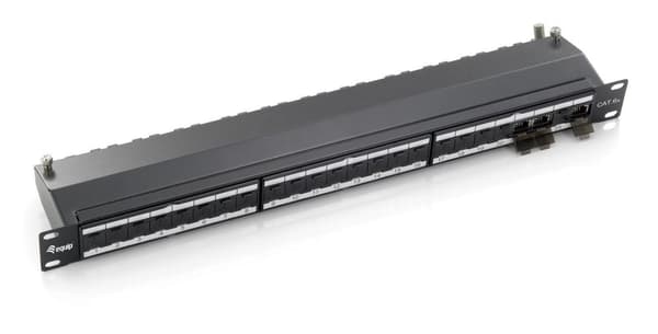 Udstyr 326624 patchpanel 1U Sort