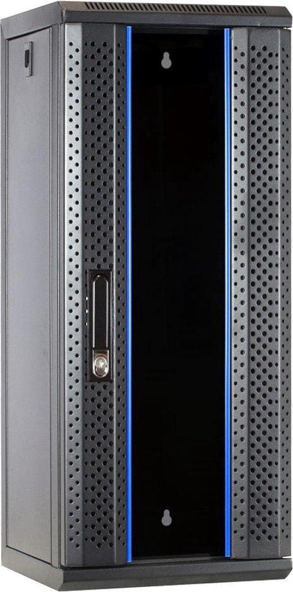 10 tommer 15U serverskab med glaslåge 312x310x752mm (BxDxH)