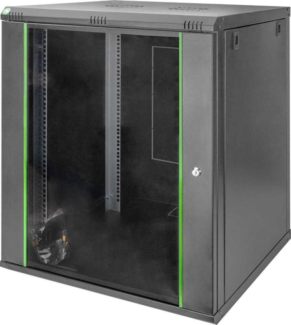 Digitus DN-19 16U-6/6-EC-SW teline Seinäteline Musta