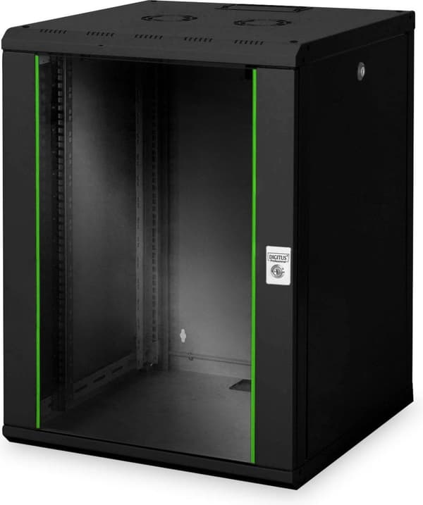 Digitus DN-19 16U-6/6-SW stativ 100 kg Vægstativ Sort
