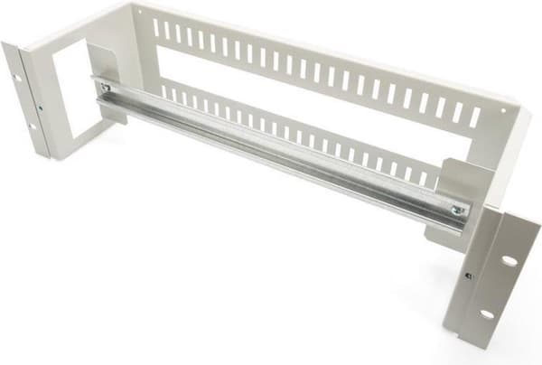 DIGITUS Hutschienträger 3HE 19" (483mm) + Hutschiene grå