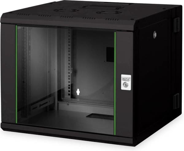 Digitus DN-19 09-U-3-SW ställ 100 kg Väggställ 9U Svart