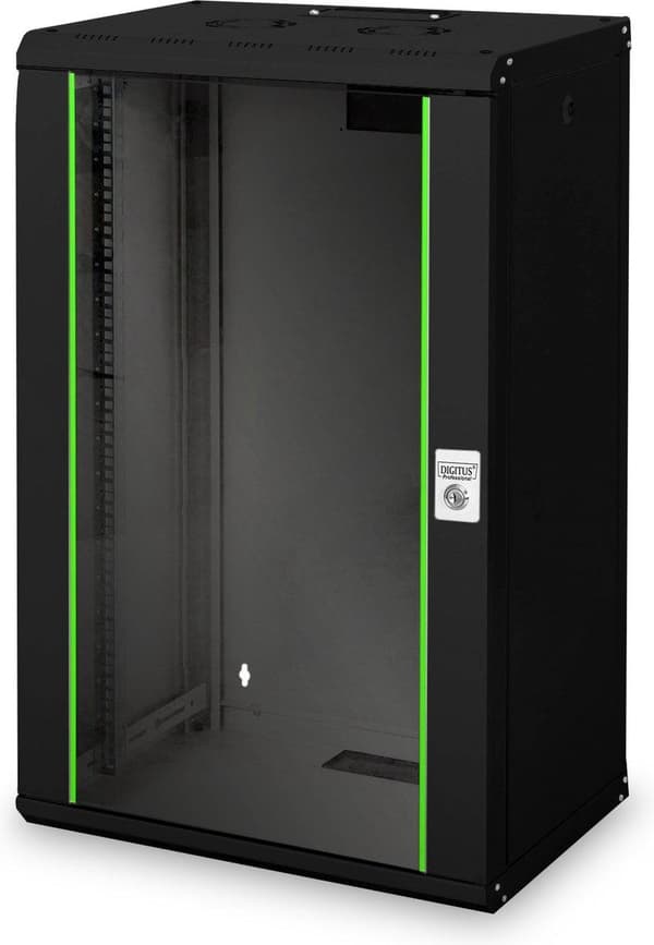 DIGITUS VÄGGMONTERINGSSKÅP 20U/998X600X450MM SVART