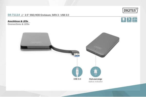 Digitus DA-71114 2.5 harddisk kabinet