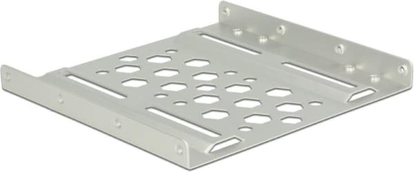 Premium 2,5" HDD/SSD til 3,5" slot monteringsramme / aluminium / sølv