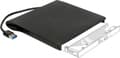 Miniatyrbillede 1 af 6: Delock-hus til 5,25'' Ultra Slim SATA-drev (9,5 mm) - USB3.0 (USB-A) / sort